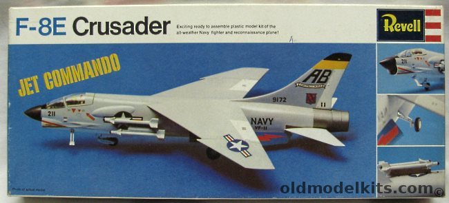 Revell 1/67 F-8E Crusader Jet Commando Issue, H255-130 plastic model kit